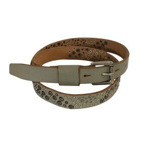 Urban Outfitters Genuine Leather Studded Belt Women Size‎ Small Waist 33-38”